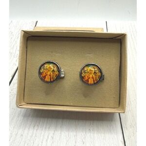 Vintage 1997 Winky & Dutch Krishna Cufflinks Men's Gold Tone Accessories NIB